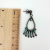 Vintage Silver Turquoise Zuni Petit Style Point Pierced Earrings