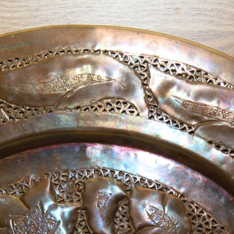 VINTAGE Handmande Copper Tray