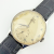 Vintage Omega 34mm Stainless Steel Non-Magnetic Military Watch Black Leather