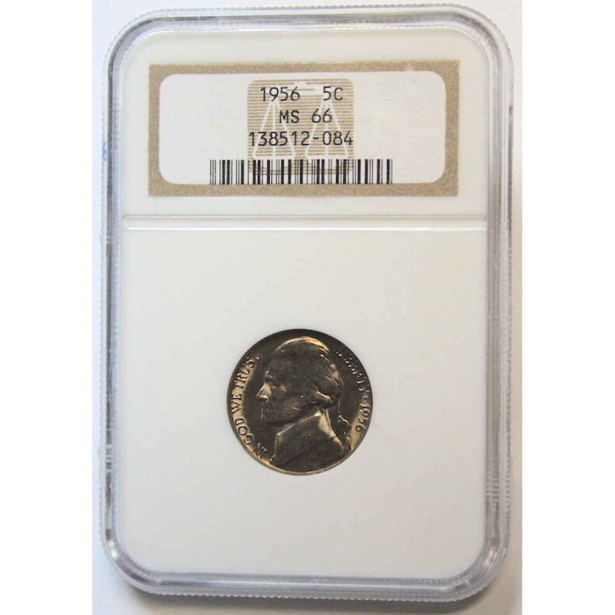 NGC 1956 5C MS 66 Jefferson Nickel