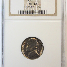 NGC 1956 5C MS 66 Jefferson Nickel