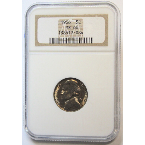 NGC 1956 5C MS 66 Jefferson Nickel