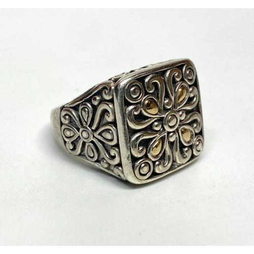 ANGELA BY JOHN HARDY STERLING SILVER 14K GOLD RING ANGELA BY JOHN HARDY STERLING SILVER 14K GOLD RING