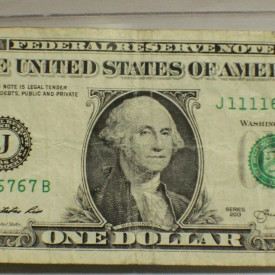 $1 2013 Fancy Serial J 1111 6767 B