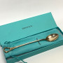 Tiffany & Co. Elsa Peretti 925 Sterling Silver Open Heart Silver Feeding Spoon