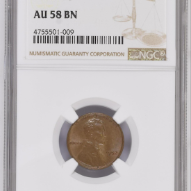 NGC 1952  1C AU 58 BN T, LINCOLN WHEAT 1C