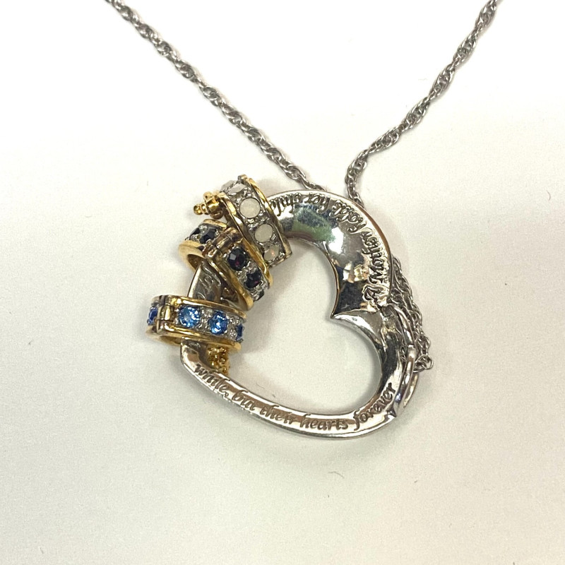 Forever In A Mother's Heart Personalised Pendant Necklace 18"