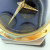 Movado Swiss Museum Classic Mens St. Steel Watch Gold tone Dots Two-Tone