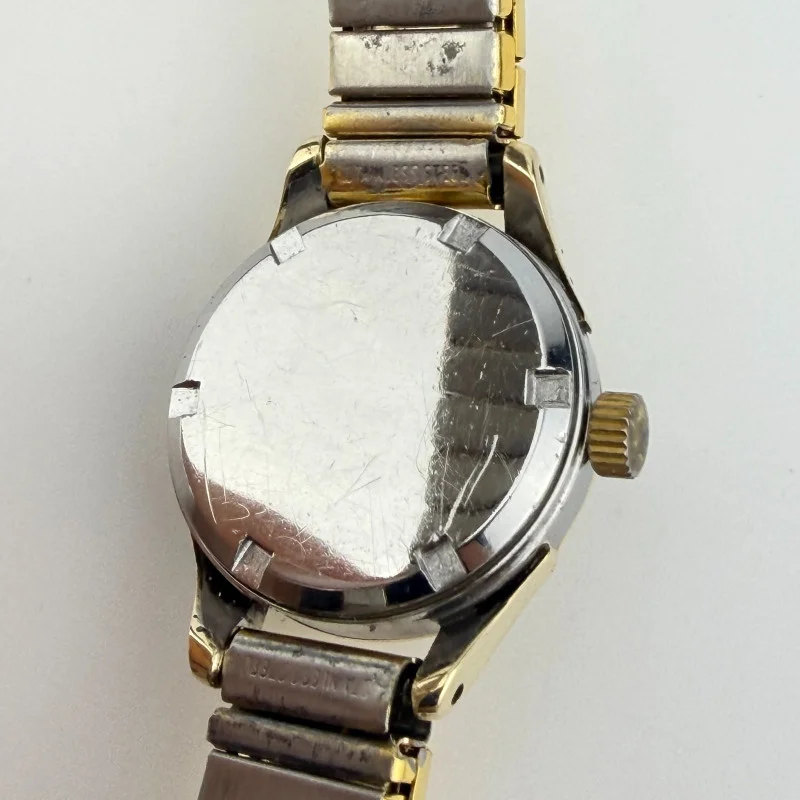 Vintage Omega De Ville Genève Ladies Gold -Tone Stainless Steel Bracelet Watch