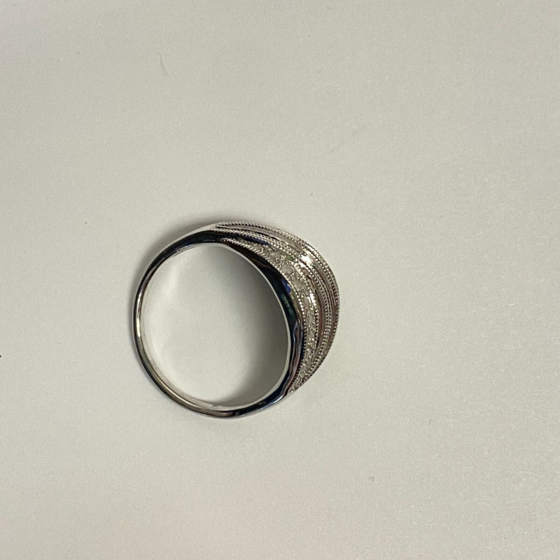 STERLING SILVER WHITE DIAMONDS 1.00CTW RING SIZE 11