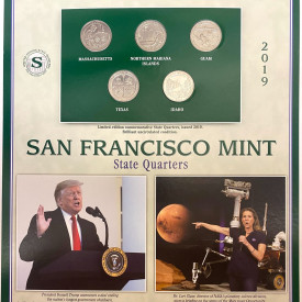 Limited-edition commemorative State Quarters, issued 2019. Brilliant condition