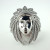 Zirconia Indian Head Chief Ring (Silver 925) Size 13.5