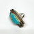 Vintage Native American Oval Turquoise Sterling Silver Ring Size 5 Vintage Native American Oval Turquoise Sterling Silver Ring Size 5