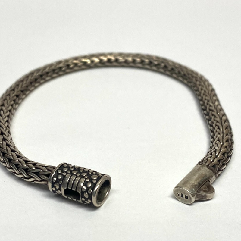 GT Men's Classic Flat Silver Bracelet GT Men's Classic Flat Silver Bracelet