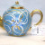 Russian silver 925 & 24k Gold Plated Teapot & 2 Teacups Enamel Filigree