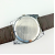 Vintage Waltham 17 Jewel Mechanical Watch Swiss Linen Dial Men's Leather Band