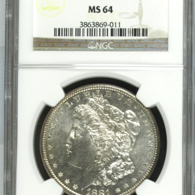 1881-S Morgan Silver Dollar - NGC MS-64 