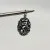 PANDORA 925 Sterling Silver Real Black Spinel Gem Wanda's Garden Flower Pendant