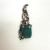 A Vintage Sterling Silver Jade, Marcasite and Garnet stones brooch A Vintage Sterling Silver Jade, Marcasite and Garnet stones brooch