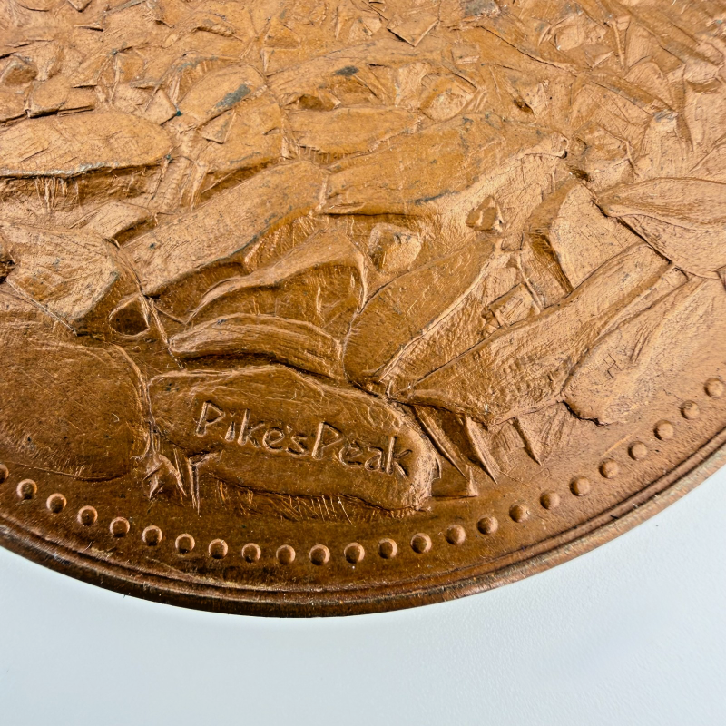 1905 Bronze G.A.R. Medal - 39th National Encampment, Pikes Peak Denver, Co.