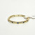 Shashi Gold Tone Blue Stone Thin Ring Size 8