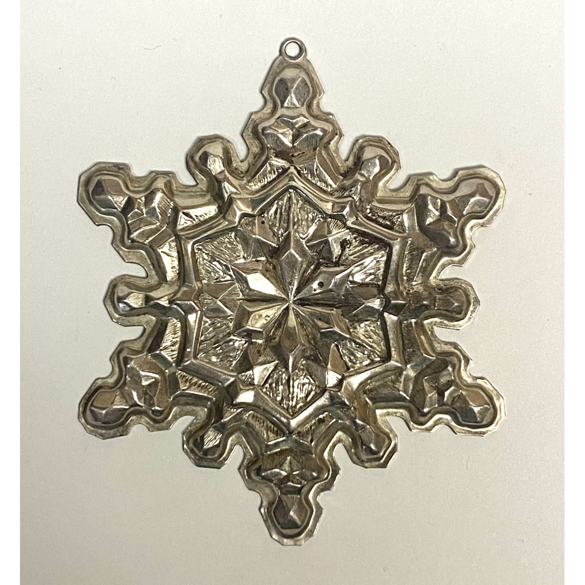 1971 Gorham Sterling Silver Christmas Snowflake Ornament !!! 20.4 grams