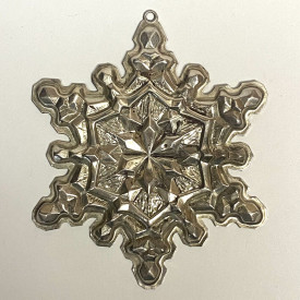 1971 Gorham Sterling Silver Christmas Snowflake Ornament !!! 20.4 grams