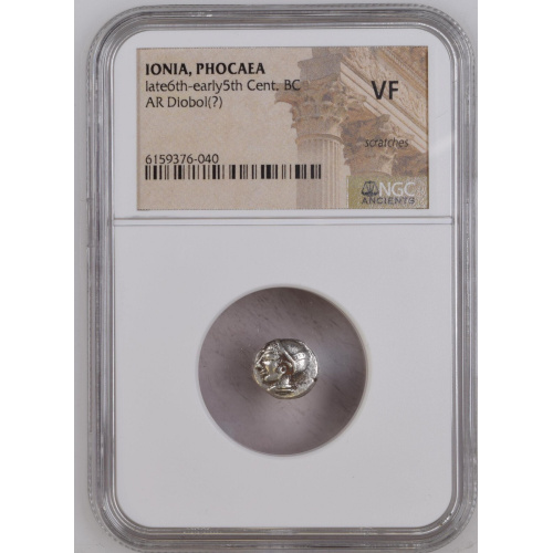 IONIA, PHOCAEA late6th-early5th Cent. BC AR Diobol
