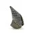 Black Rhodium Plated 925 Silver Pave CZ Chevron V Shape Ring Size 6