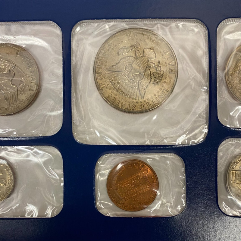 1979 Uncirculated Mint Set Postal Commemorative Society Coins & Stamps Panel