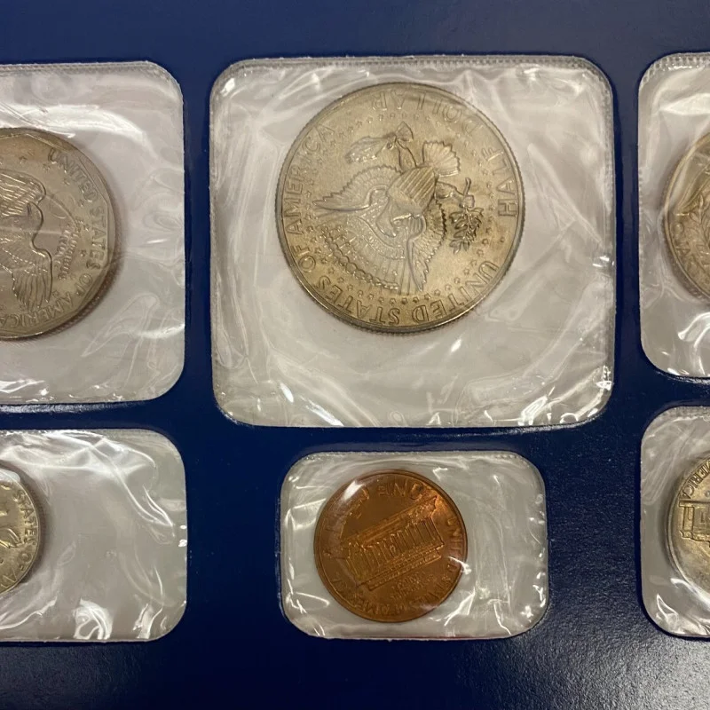 1979 Uncirculated Mint Set Postal Commemorative Society Coins & Stamps Panel