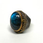 Unique Bora 925 Silver and Natural Labradorite Ring Size 5.5