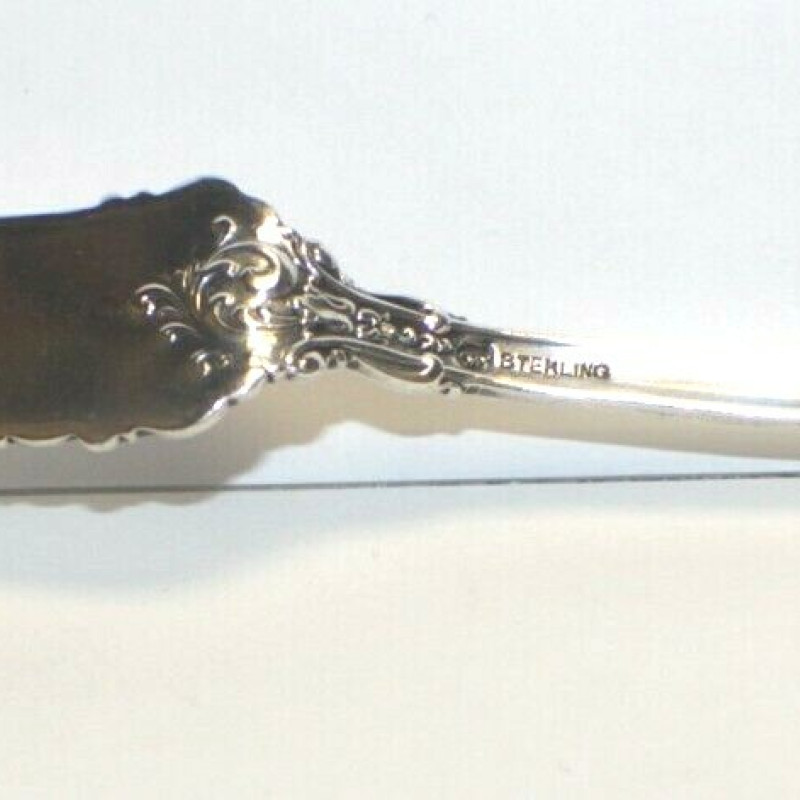 Antique Designed Solid Sterling Silver, Cheese Knife. 7 Inches