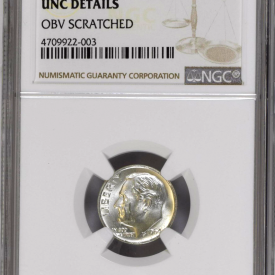 1964 - 10C - Silver Roosevelt Dime - NGC UNC Details