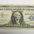 1957 One Dollar Bill Silver Certificate Average Circulated Blue Seal 