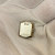 Vintage Ladies Gruen Precision 14K White Gold w Diamonds 17 Jewels