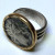 Alexander The Great Coin Ring 14K Gold and Sterling Silver, Size 7