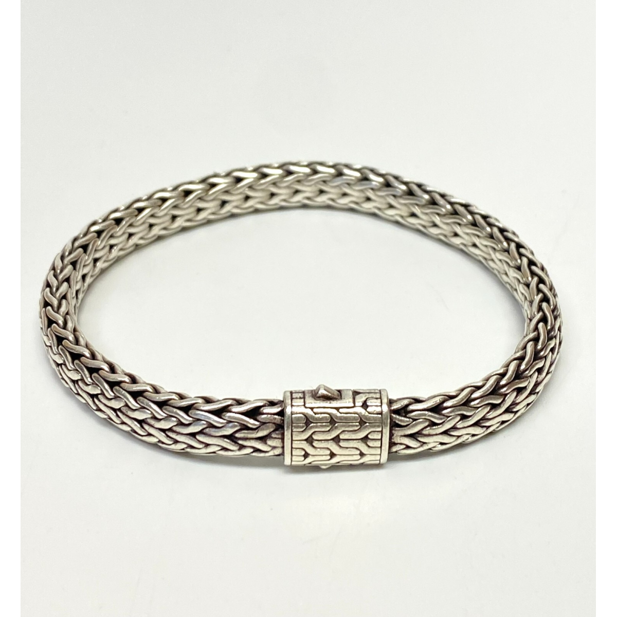 John Hardy Sterling Silver Chain Bracelet 8 inch, 8 mm diameter