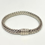 John Hardy Sterling Silver Chain Bracelet 8 inch, 8 mm diameter
