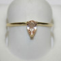 Shashi Sterling Silver Pear Shaped With Pink Stone Women's Ring Size 7