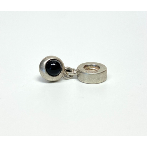 PANDORA ONYX CABOCHON DANGLE CHARM PENDANT RETIRED 790537O POUCH PANDORA ONYX CABOCHON DANGLE CHARM PENDANT RETIRED 790537O POUCH