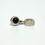 PANDORA ONYX CABOCHON DANGLE CHARM PENDANT RETIRED 790537O POUCH