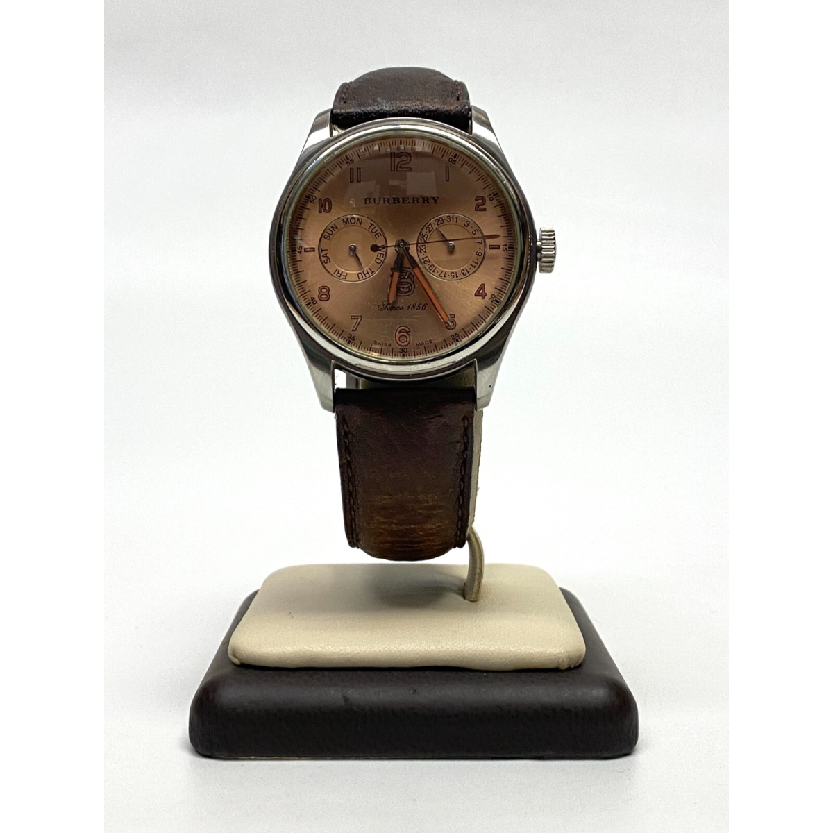 BURBERRY BU1602 WATCH 40.5mm Leather Strap Men's Watch