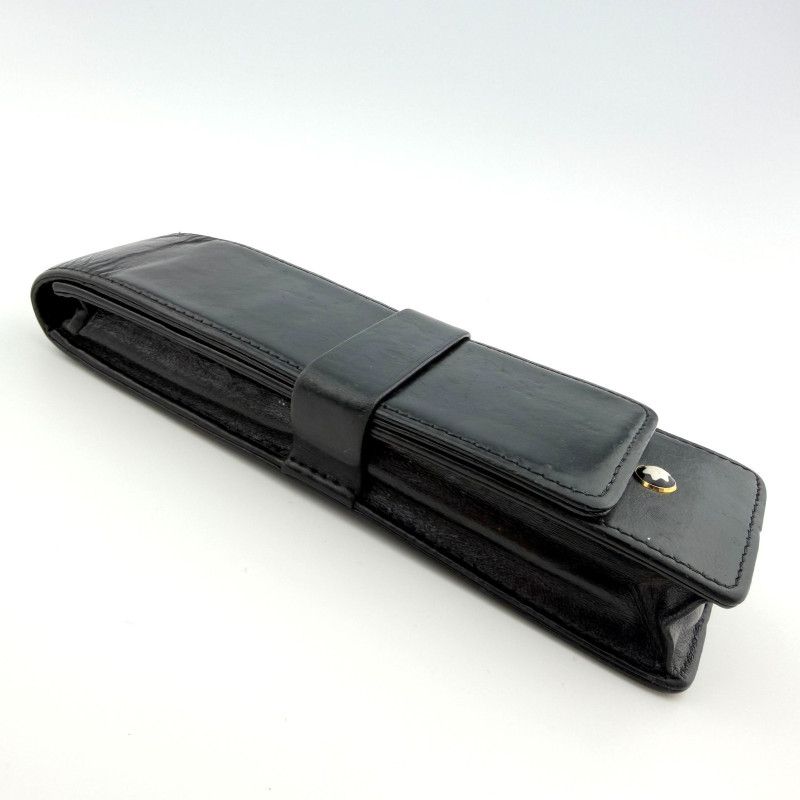 MONTBLANC SIENA 2 Pen Pouch Black Full grain calfskin