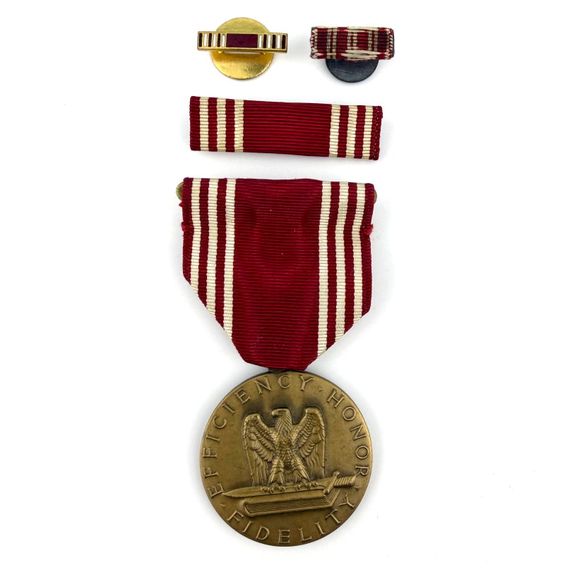 VINTAGE WWII WW2 US ARMY "FOR GOOD CONDUCT" EFFICIENCY, HONOR & FIDELITY MEDAL