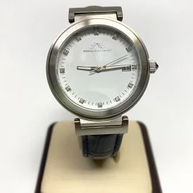 Porsamo Bleu Dahlia Leather Strap Watch, 34 mm
