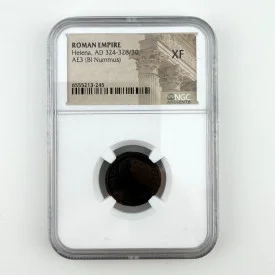 Roman Empire Helena, AD 324-328/30 AE3 (BI Nummus) – NGC XF
