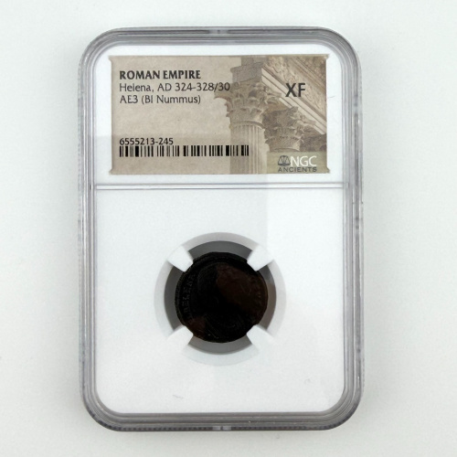 Roman Empire Helena, AD 324-328/30 AE3 (BI Nummus) – NGC XF
