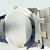 Movado Museum Two Tone Stainless Steel Men's Watch Black Dial 40 mm