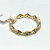 Shashi Gold Toned Ring with Blue stones, size 6 Shashi Gold Toned Ring with Blue stones, size 6